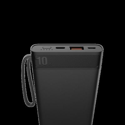 China Mobile Phone 10000mah Dual Li-polymer Battery Fast Charging Support Portable Usb Charging Power Bank for sale