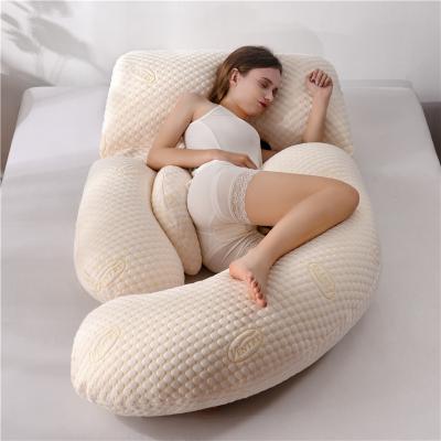 China Hot Selling Good Quality Anti-static Comfortable Pregnancy Pillow Cheap Customized U To Shape Multifunctional Pillow For Pregnant Women for sale