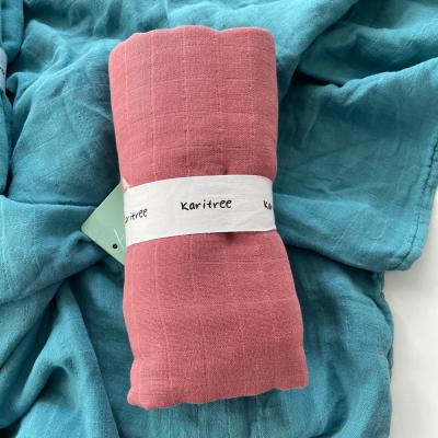 China Anti-Static Custom Comfortable Solid Color Printed Manufacturer Muslin Super Soft Wholesale Cheap Kids Baby Blanket for sale