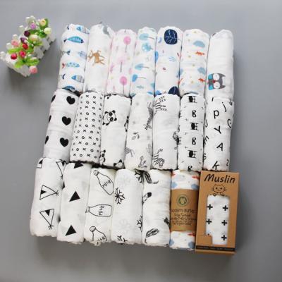 China Manufacturer Printed Sublimation Soft Anti-static Custom Baby Cotton Wrap Baby Wrap Blanket For Kids for sale