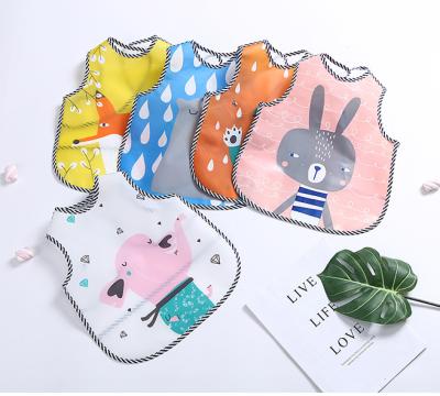 China Washable baby eat coveralls thin spring and summer men and girls bib dress waterproof reverse children drawing apron for sale