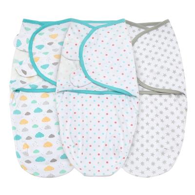 China Soft Anti-Static Muslin Newborn Digital Organic Cotton Printing Cocoon Wrap Blanket Set and Bamboo Sleeping Bag for Baby for sale