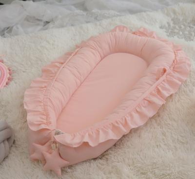 China Factory Directly Detachable Blanket Materials Eco-Friendly Wholesale Cotton PORTABLE Newborn Sleeping Nest Baby Crib Newborn Nest for sale