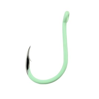 China General Fishing Sea Strong High Carbon Steel Barbed Slow Baiting Hooks Pilot Big Wide Yawn Fishhooks Circle Glowing Hook for sale