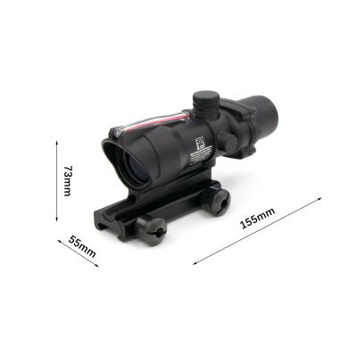 China Red Dot Optic Motion Tactical Sights 4x32 Fiber Optic Conch Spike Illuminated Rapid Range Reticle Rifle Scope for sale