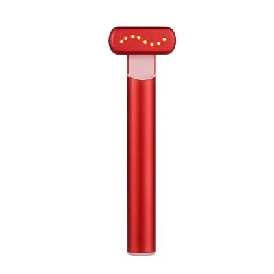 China Skin Tightening Facial Massager EMS High Frequency Eye Massage Led Beauty Device 4 In 1 Facial Wand Red Light Therapy Face Skincare Wand for Face for sale