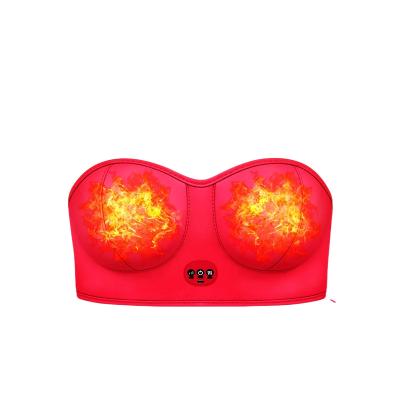 China For Home Use 5 Level Heating Vibration Bra Chest Growth Enlargement Massage Machine Electric Breast Massager for sale