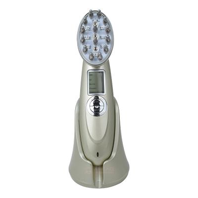 China For Home Use Beauty Equipment RF Scalp Collagen Stimulator EMS Scalp Massager Brush Multifunction Hair Regrowth Comb Vibration Massage for sale