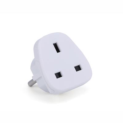 China Google Assitance Ordered UK to EU Plug Power Converter Plug 2 Pin Socket UK to EU Travel Adapter for sale