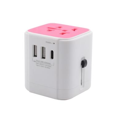 China Good Quality Universal Type Adapter Fast Power C USB Charger Plug Safty Travel Adapter Plug Electrical Outlet for sale