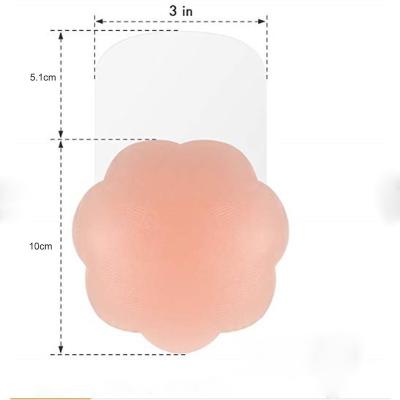 China Lift Up Sexy Reusable Washable Invisible Breast Pull Up Transparent Wing Self Adhesive Silicone Nipple Covers For Women Dress for sale