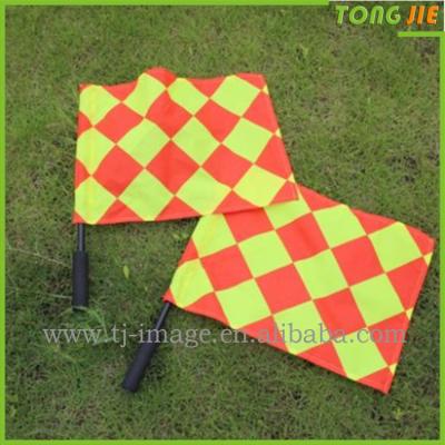 China Hanging Flag Athletic Competition Linesman Football Soccer Hockey Hand Flag Referee Athletics Sports Training Flag for sale