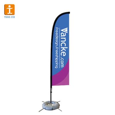 China Customized Fiberglass Pole Teardrop Beach Feather Flying WHEEL Flag, Car Teardrop Wing Flag for sale