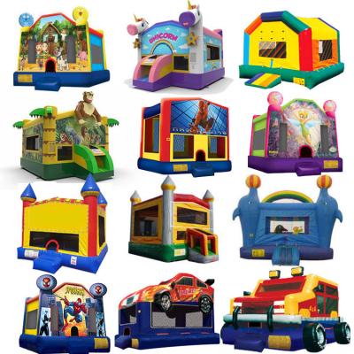 China Eco-Friendly Blow Up Stacks Solid Color Inflatable Jumping Castle Free Shipping Or Mini Bounce House With Ball Well for sale