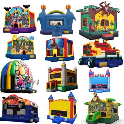 China Eco-Friendly Color Kids Macaron 18 Ounce TOC Inflatable Jumping Tick And Other Playground Equipments Bounce House for sale