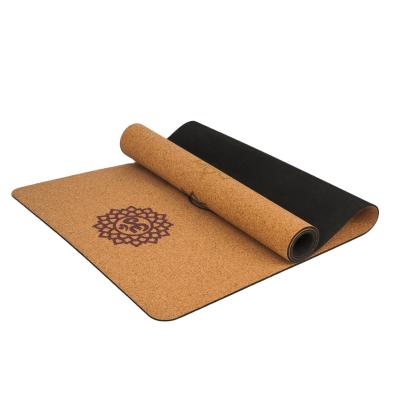 China New Home Fitness Cork Rubber Blanket For Fitness Yoga Training Mat Non-Slip Backing Custom for sale