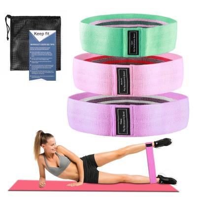 China 3 Pcs Cheap Fitness Latex Silk Elastic Eco-friendly Non-slip Custom Training With Logo Yoga Resistant Bands for sale