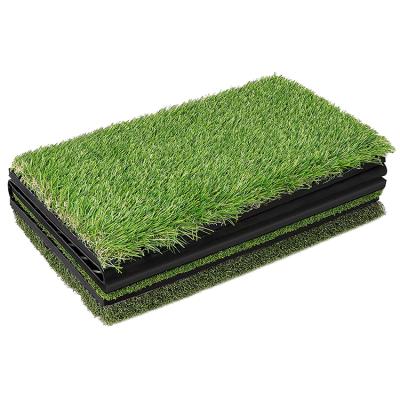 China Golf Club Or Indoor Personal Use High Quality EVA&PP Outdoor Materials Grass Training Practice Mat Mini Golf Hitting Mat for sale