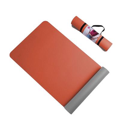 China Foldable nbr suede yoga mat natural eco friendly PU yoga mat with logo, thick suede printed yoga mat cork rubber cover for sale