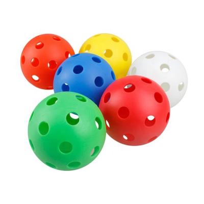 China Plastic Professional Factory Manufacturing Plastic Empty Hole Golf Driving Range Ball for sale