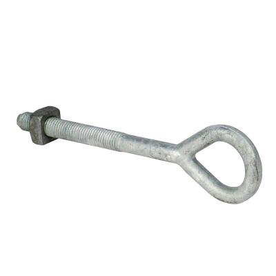 China External Tooth Factory Direct Sales HDG Forged Oval Eye Bolt For Line Pole Hardware for sale