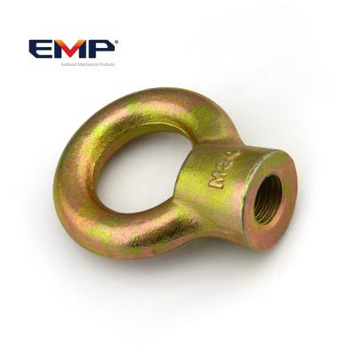 China Heavy Industry Brass Color Galvanized JIS 1169 Forged Eye Nuts for sale