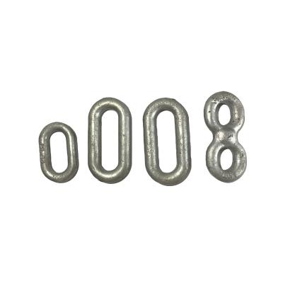 China Overhead line hardware HDG chain links&Figure 8 chain link for line pole hardware for sale