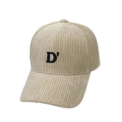 China New Autumn Men's Custom Corduroy Baseball Cap Women Trucker Hats Letter Embroidery COMMON Logo Adult Hat for sale