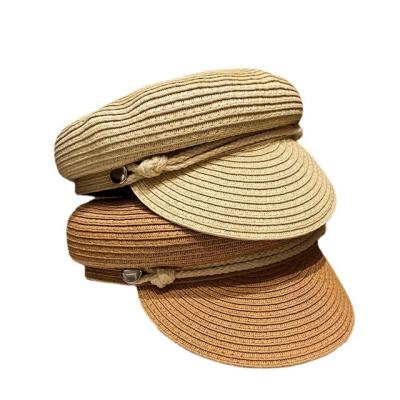 China Casual Dobby Ladies Straw Hat Women Ivy Hat Berets For Summer for sale