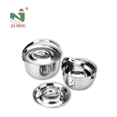 China Stainless Steel Sustainable Indian Hot Cook Pot Pan Pan Set With SS201 for sale