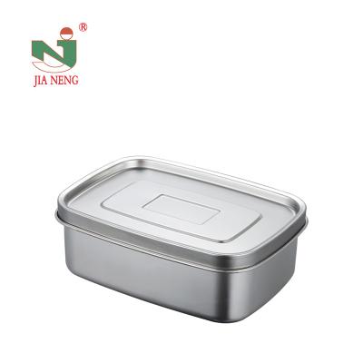 China Leakproof Stainless Steel Bento Lunch Box Metal Rectangular Freshness Preservation Food Grade for sale