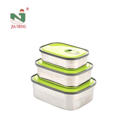 China Freshness Preservation Three Section Design Perfect For Healthy Snacks Or Finger Foods On The Go - Eco-Friend Stainless Steel Food Container for sale