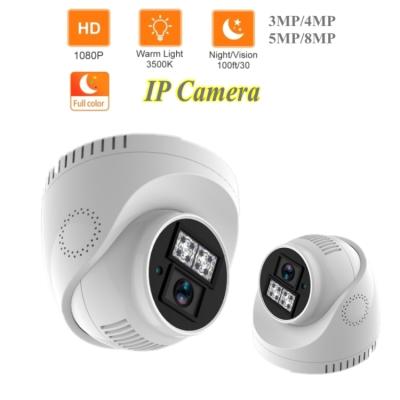 China Hot Cheap LED Night Vision Camera 3MP 4MP 5MP Colorful LED Night Vision Camera 3MP 4MP 5MP Colorful Motion Detection IP CCTV 2MP Starlight Lightweight Indoor Plastic Security Camera for sale