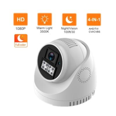 China 2MP NIGHT VISION 2MP Starlight AHD Colorful Hot Bullet LED Camera 1080P Night Vision 4in1 Night Vision Indoor Plastic CCTV Security Camera for sale