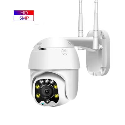 China Outdoor Waterproof Full Color PAN-TILT Icsee 5.0MP PTZ Wifi Camera HD Night Vision CCTV With Two Way Audio for sale