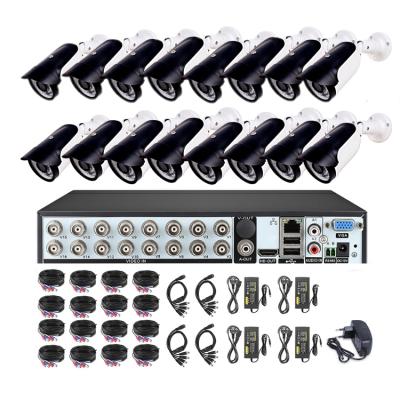 China RTS 2MP 16CH HD 1080P CCTV AHD DVR Kit System 8Pcs 2MP Bullet Camera Set With DVR AHD Camera Kit Analog HD Night Vision VK-DVR2016E for sale