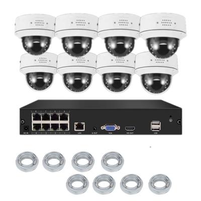 China 8 CCTV POE H.265 Outdoor Waterproof NVR Security Camera Kit VK-NVR2008D 5MP Night Vision Audio System Channel Startlight Color IP Camera VK-NVR2008D 5MP for sale