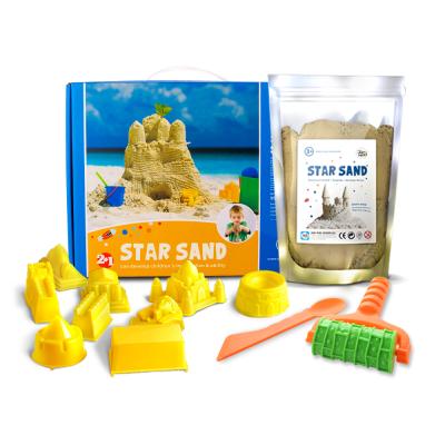 China DIY Kids Children's Home Custom Art Modeling Playsand For Playing Sand Beach Toy Kit Set For Play for sale