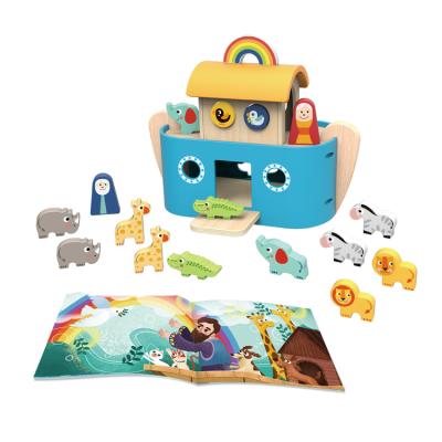 China 2021 Hot Sales Colorful/Safe/Environmental Wooden Toy Noah's Ark Game New For Children Other Educational Toys for sale