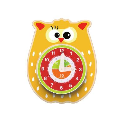 China Colorful/Safe/Environmental Educational Sound Clock Wooden Toy for sale