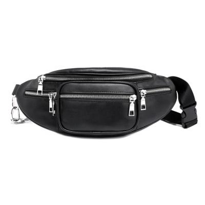 China Fashion Factory Hot Sell Custom Wholesale Utility Waterproof PU Leather Waist Bag for sale