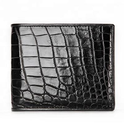 China Fashion Luxury Wallet For Men, Crocodile Skin Bi Fold Wallet For Business Men, Short Slim Wallet for sale