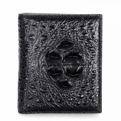 China Fashion Wallet Factory Insti Hot Selling Alligator Thin Wallet For Business Men, Crocodile Skin Shorts Purse For Men for sale