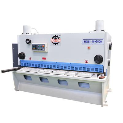 China Guilhotina Máquina de corte hidráulica Cnc com Estun E21 NC Control Sheet Metal Cutting 10x2500mm à venda