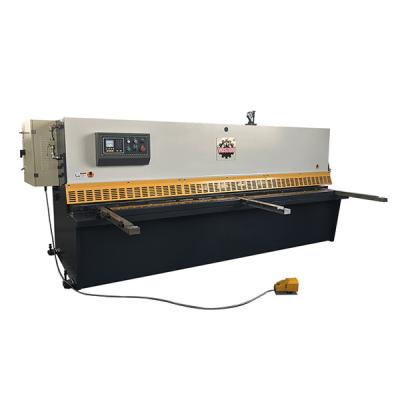 China Steel Swing Beam CNC Electric Oli Mix Servo Cutting Hydraulic Plate Shearing Machine 4x3200mm for sale