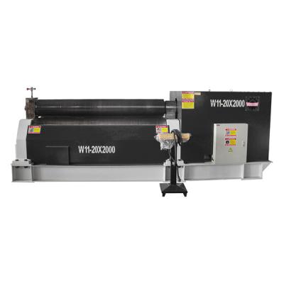 China Ss 3 Rollplattenwalzmaschine Hersteller Biegen mechanisch symmetrisch W11-20×2000 zu verkaufen