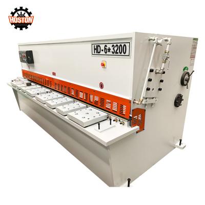 China Máquina de corte de afeitado de aluminio de acero inoxidable de metal hidráulico CNC 6x3200mm en venta