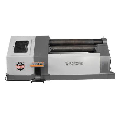 China 2500mm Metal Sheet Hydraulic 3 Roller Plate Rolling Machine Heavy Duty 25x2500mm for sale