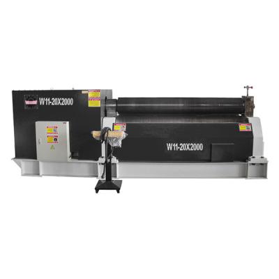 China Máquina automática de dobra de chapas CNC 3 chapas de rolos de rolos hidráulicos W11-20×2000 à venda