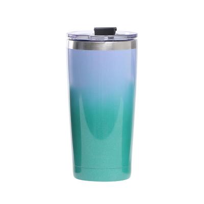 China WITH LID 20oz Car Thermos Mug Double-Wall Stainless Steel Environmental Friendly Travel Coffee Mug Vacuum Insulated Reusable Coffee Mug for sale